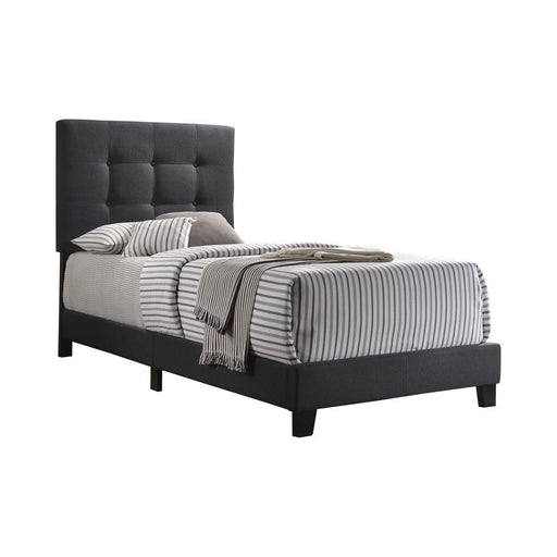 Mapes Tufted Upholstered Twin Bed Charcoal - imattress & ifurniture (FL)