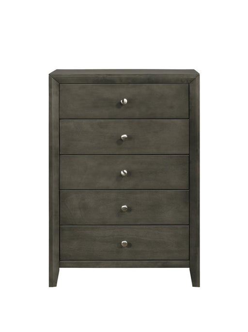 Serenity 5-drawer Chest Mod Grey - imattress & ifurniture (FL)