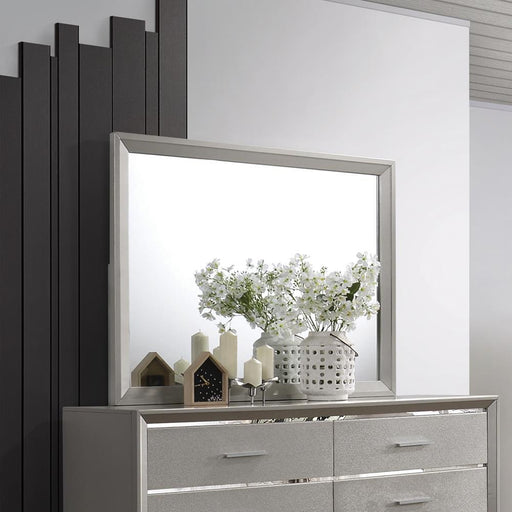 Ramon Dresser Mirror Metallic Sterling - imattress & ifurniture (FL)