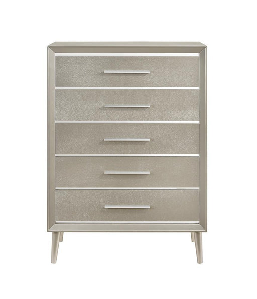 Ramon 5-drawer Chest Metallic Sterling - imattress & ifurniture (FL)