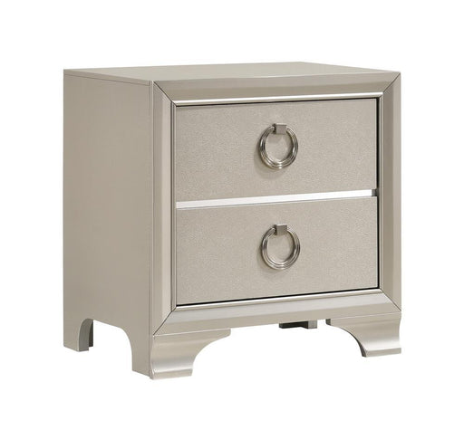 Salford 2-drawer Nightstand Metallic Sterling - imattress & ifurniture (FL)