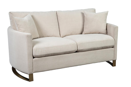 Corliss Upholstered Arched Arms Loveseat Beige - imattress & ifurniture (FL)