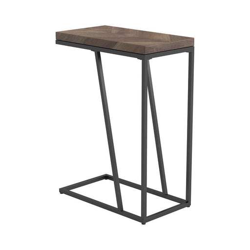 Sergio Chevron Rectangular Accent Table Tobacco - imattress & ifurniture (FL)