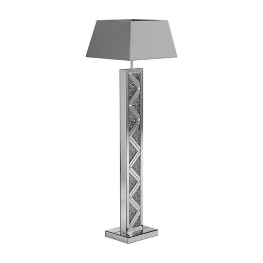 Carmen Geometric Base Floor Lamp Silver - imattress & ifurniture (FL)