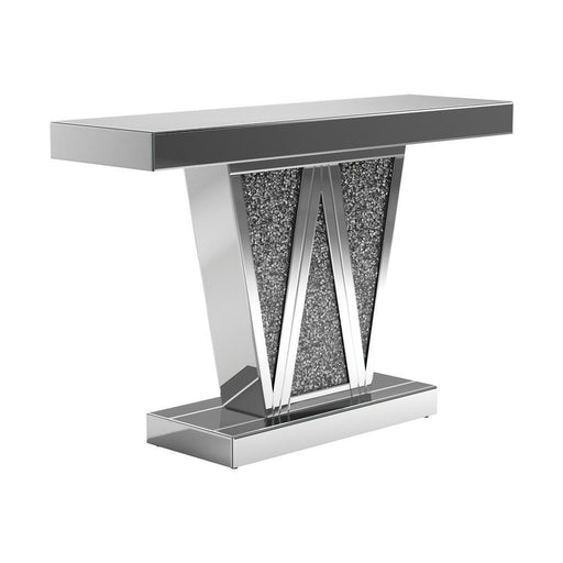 Crocus Rectangular Console Table Silver - imattress & ifurniture (FL)