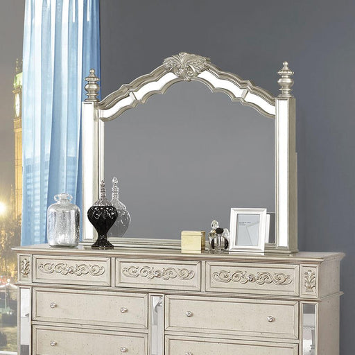 Heidi Arched Dresser Mirror Metallic Platinum - imattress & ifurniture (FL)