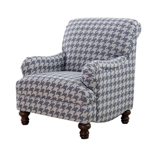 Glenn Recessed Arms Accent Chair Blue - imattress & ifurniture (FL)