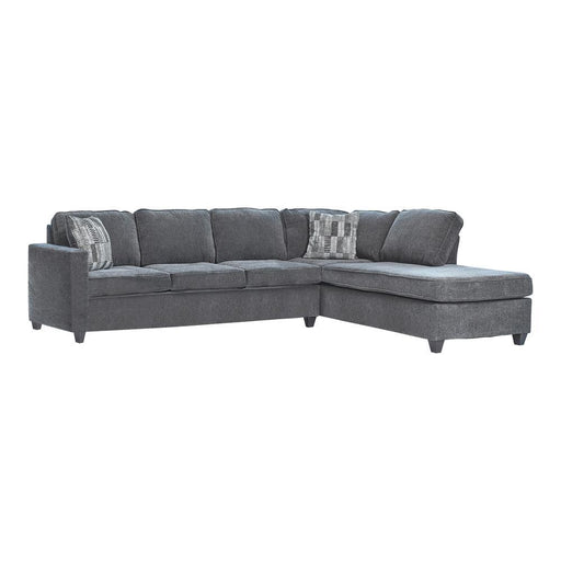 Mccord 2-piece Cushion Back Sectional Dark Grey - imattress & ifurniture (FL)