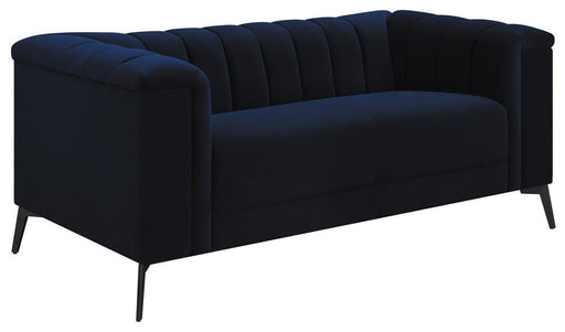 Chalet Tuxedo Arm Loveseat Blue - imattress & ifurniture (FL)