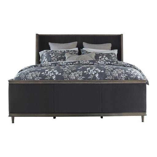 Alderwood Eastern King Upholstered Panel Bed Charcoal Grey - imattress & ifurniture (FL)