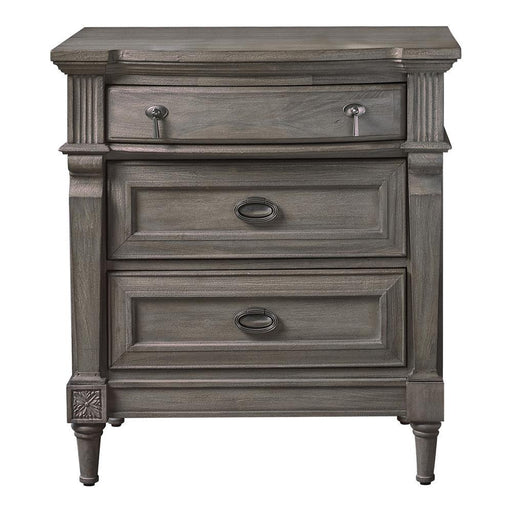 Alderwood 3-drawer Nightstand French Grey - imattress & ifurniture (FL)