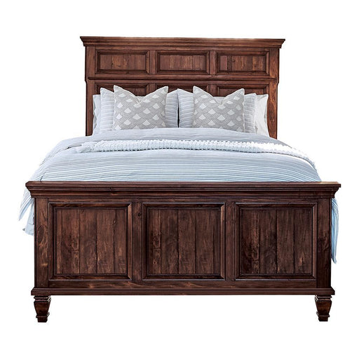 Avenue Eastern King Panel Bed Weathered Burnished Brown - imattress & ifurniture (FL)