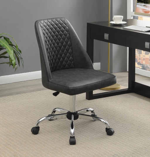 Althea Upholstered Tufted Back Office Chair Grey and Chrome - imattress & ifurniture (FL)