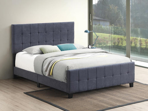 Fairfield Queen Upholstered Panel Bed Dark Grey - imattress & ifurniture (FL)