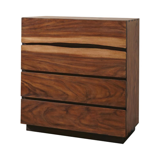 Winslow 4-drawer Chest Smokey Walnut and Coffee Bean - imattress & ifurniture (FL)