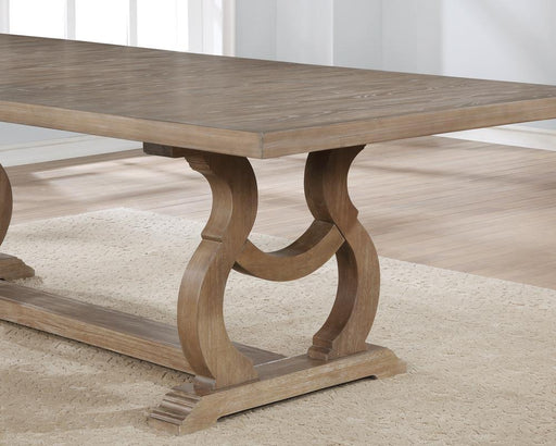 Brockway Trestle Dining Table Barley Brown - imattress & ifurniture (FL)