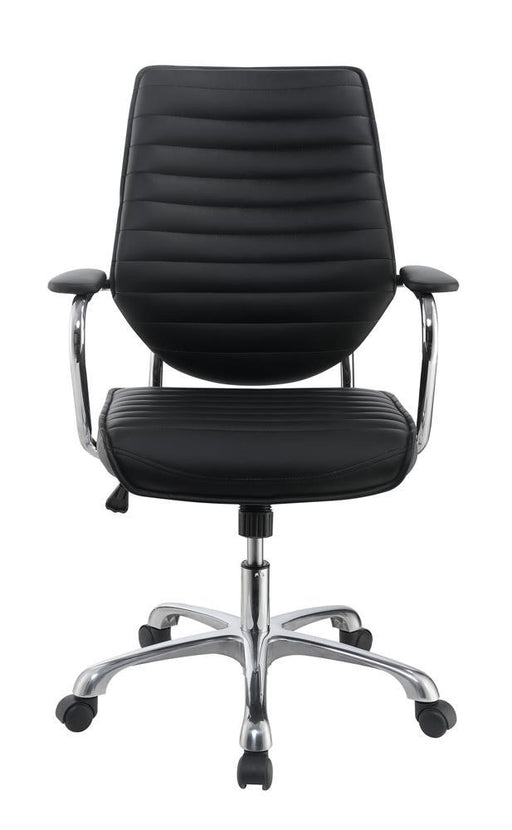 Chase High Back Office Chair Black and Chrome - imattress & ifurniture (FL)