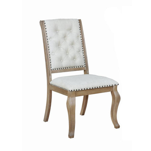 Brockway Tufted Side Chairs Cream and Barley Brown (Set of 2) - imattress & ifurniture (FL)