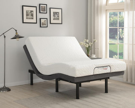 Negan Twin XL Adjustable Bed Base Grey and Black - imattress & ifurniture (FL)