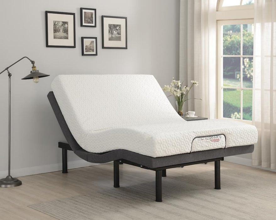 Negan Queen Adjustable Bed Base Grey and Black - imattress & ifurniture (FL)