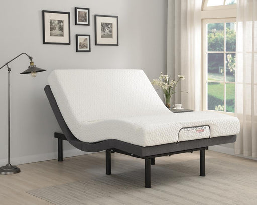 Clara Twin XL Adjustable Bed Base Grey and Black - imattress & ifurniture (FL)