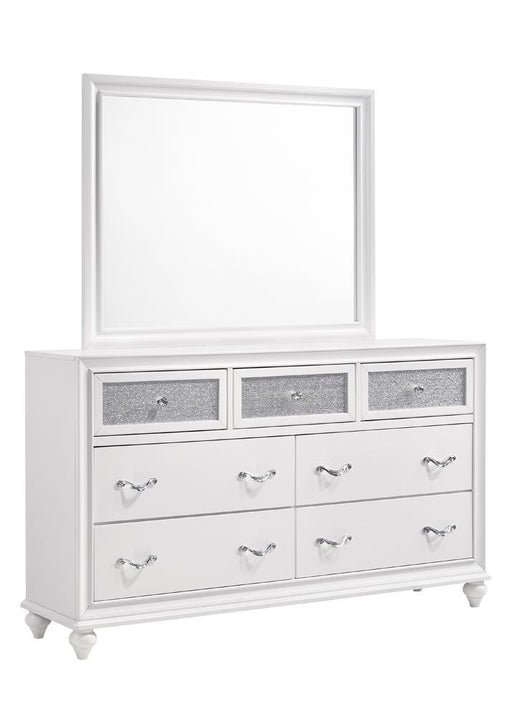 Barzini Rectangle Dresser Mirror White - imattress & ifurniture (FL)