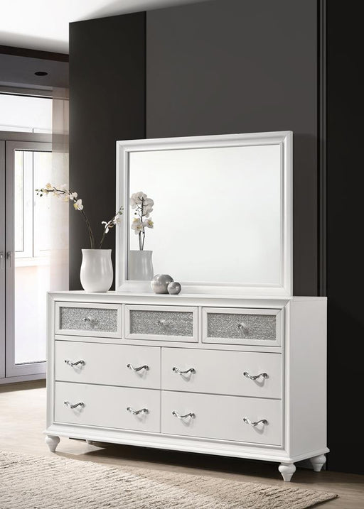 Barzini 7-drawer Dresser White - imattress & ifurniture (FL)