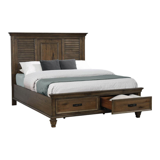 Franco Queen Storage Bed Burnished Oak - imattress & ifurniture (FL)