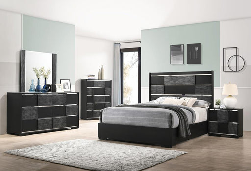 Blacktoft Eastern King Panel Bed Black - imattress & ifurniture (FL)