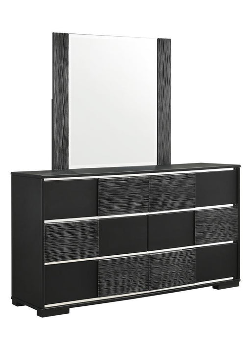 Blacktoft Rectangle Dresser Mirror Black - imattress & ifurniture (FL)