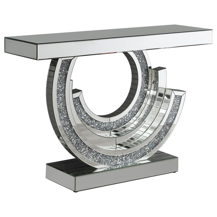 Imogen Multi-dimensional Console Table Silver - imattress & ifurniture (FL)