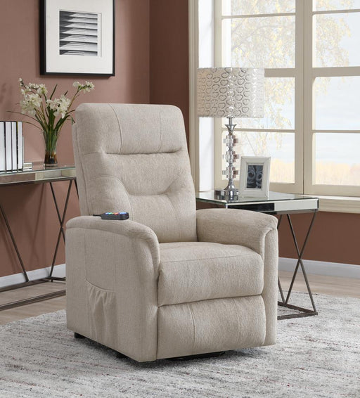 Henrietta Power Lift Recliner with Storage Pocket Beige - imattress & ifurniture (FL)