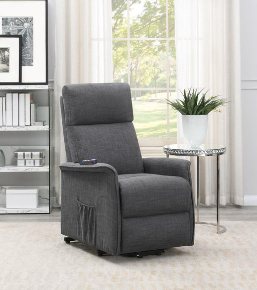 Herrera Power Lift Recliner with Wired Remote Charcoal - imattress & ifurniture (FL)