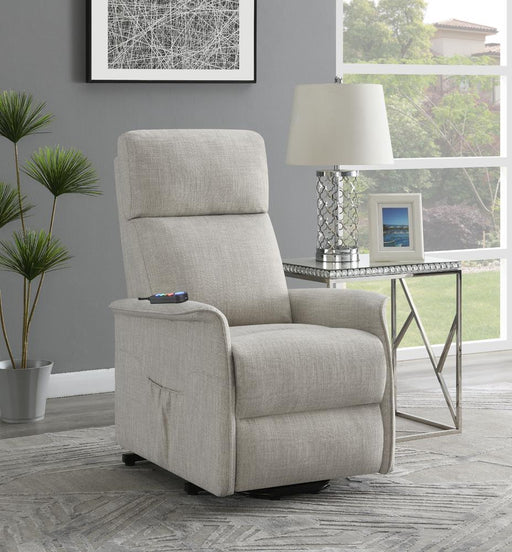 Herrera Power Lift Recliner with Wired Remote Beige - imattress & ifurniture (FL)