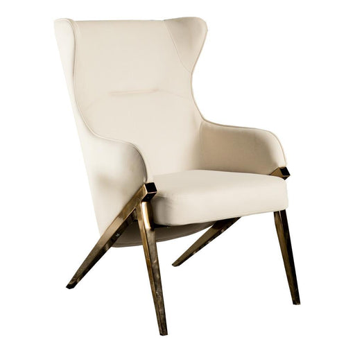 Walker Upholstered Accent Chair Cream and Bronze - imattress & ifurniture (FL)