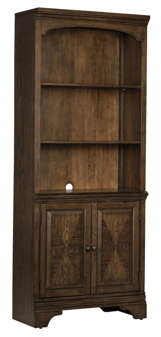 Hartshill Bookcase with Cabinet Burnished Oak - imattress & ifurniture (FL)