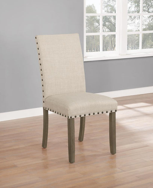 Ralland Upholstered Side Chairs Beige and Rustic Brown (Set of 2) - imattress & ifurniture (FL)