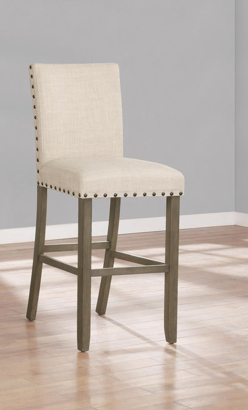 Ralland Upholstered Bar Stools with Nailhead Trim Beige (Set of 2) - imattress & ifurniture (FL)