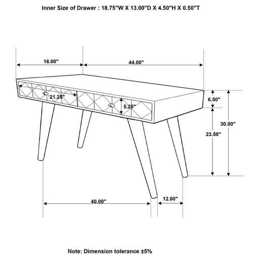 Alyssum Rectangular Storage Console Table Natural - imattress & ifurniture (FL)