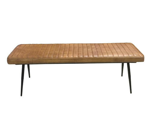 Misty Cushion Side Bench Camel and Black - imattress & ifurniture (FL)