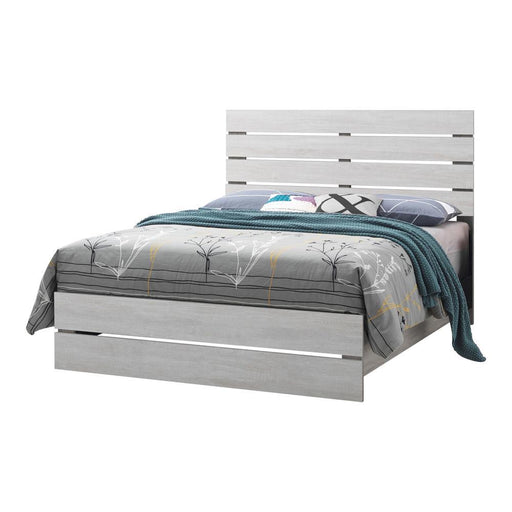 Brantford Queen Panel Bed Coastal White - imattress & ifurniture (FL)