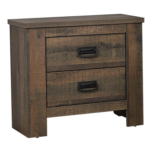 Frederick 2-drawer Nightstand Weathered Oak - imattress & ifurniture (FL)