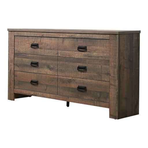 Frederick 6-drawer Dresser Weathered Oak - imattress & ifurniture (FL)