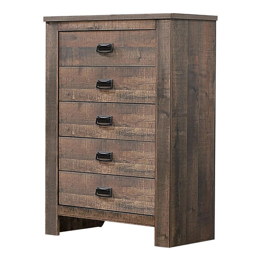 Frederick 5-drawer Chest Weathered Oak - imattress & ifurniture (FL)