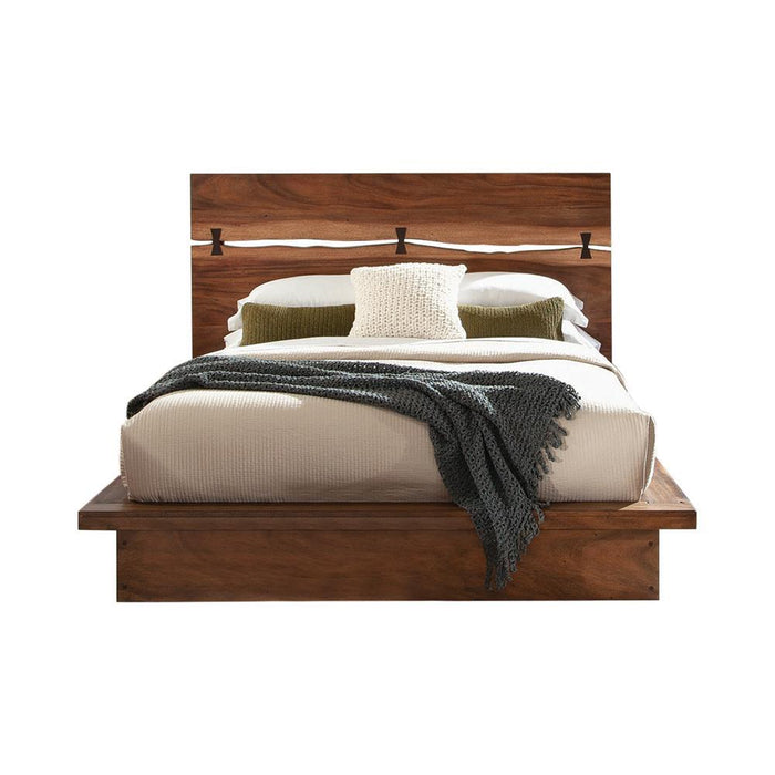 Winslow Storage Eastern King Bed Smokey Walnut and Coffee Bean - imattress & ifurniture (FL)