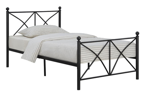 Hart Full Platform Bed Black - imattress & ifurniture (FL)