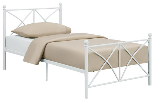 Hart Full Platform Bed White - imattress & ifurniture (FL)