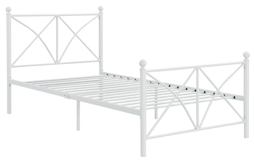 Hart Twin Platform Bed White - imattress & ifurniture (FL)