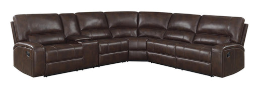 Brunson 3-piece Upholstered Motion Sectional Brown - imattress & ifurniture (FL)