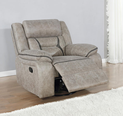 Greer Upholstered Tufted Back Glider Recliner - imattress & ifurniture (FL)